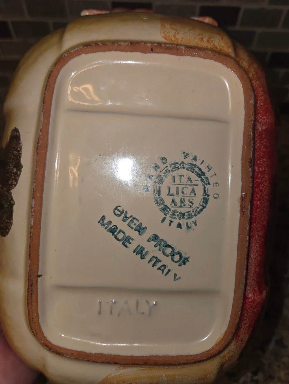 VTG EUC Italica Ars Hand Painted Italian Pottery Bowl Tuscan Landscape